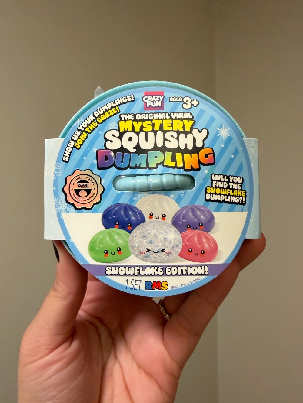 RMS Mystery Squishy Dumpling – Snowflake Edition 🥟❄️ - (1PC)